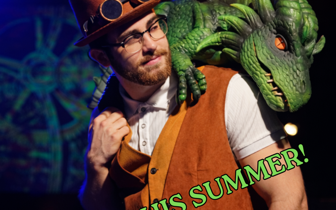 photot of a man with a dragon on his shoulder